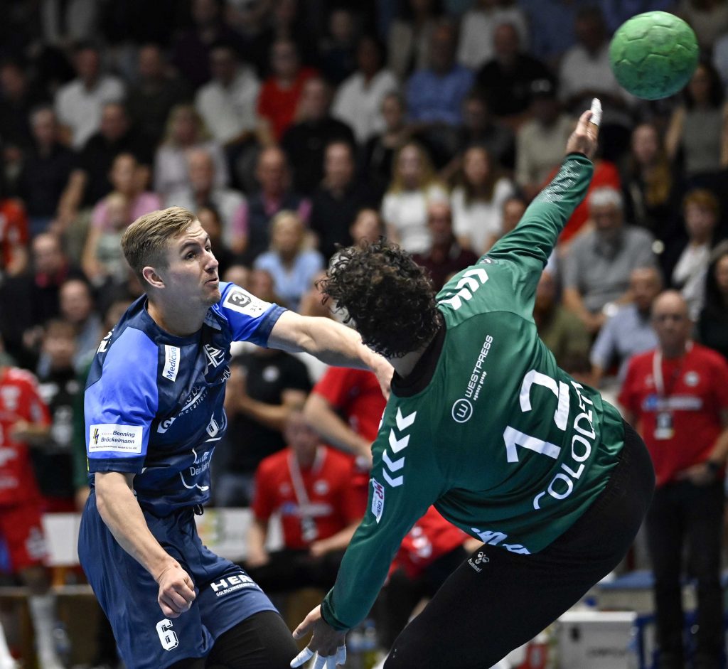 Handball Dritte Liga Hamm Ahlen Nico Horn,Marcos Colodeti