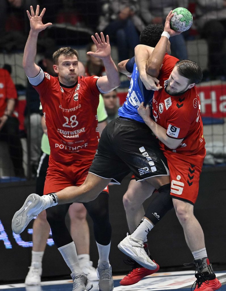 Handball Dritte Liga Hamm Varel Andreas Bornemann,Jann Keno Jacobs