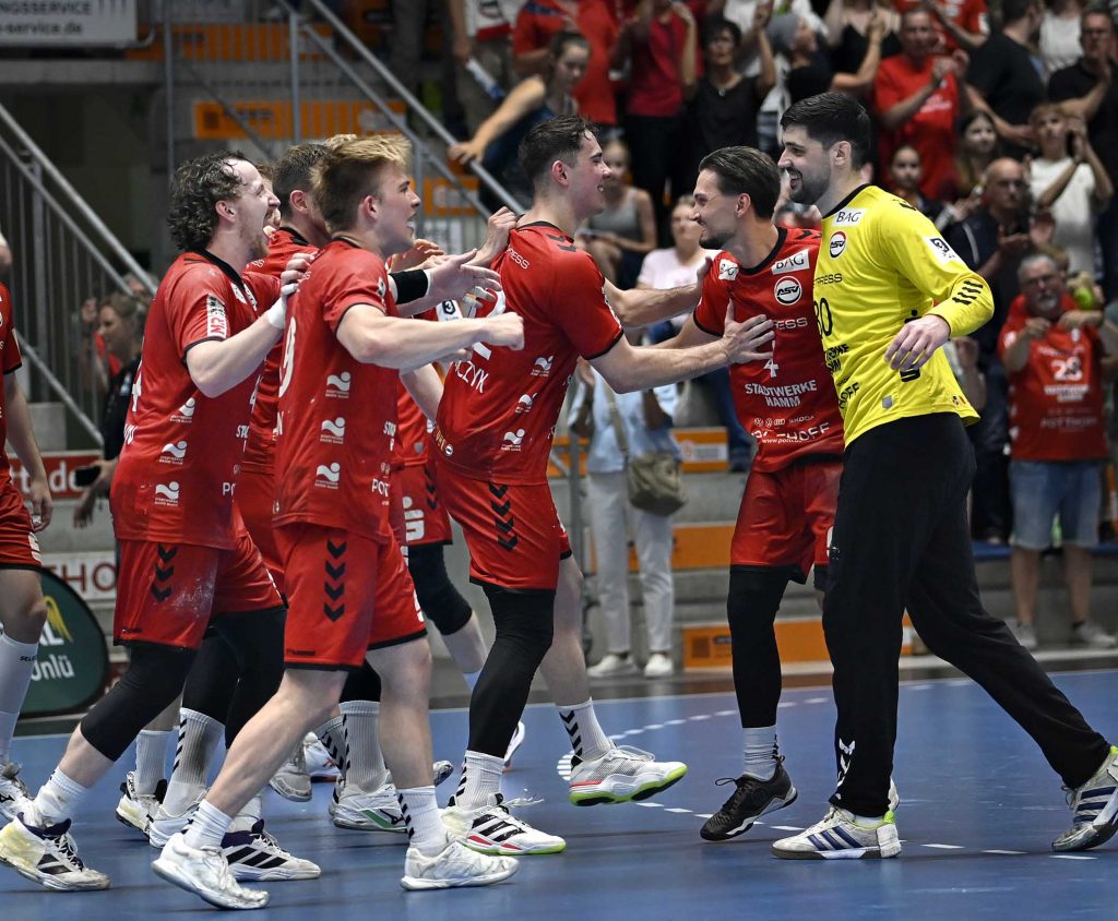 Handball Dritte Liga Hamm Saarlouis Jubel