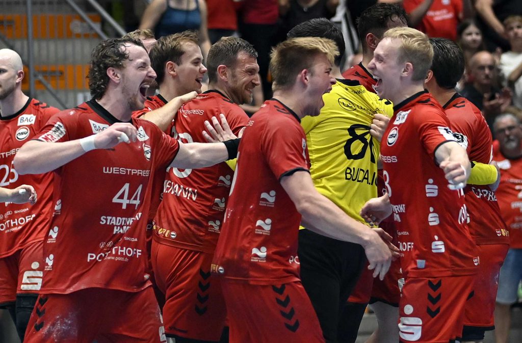 Handball Dritte Liga Hamm Saarlouis Jubel